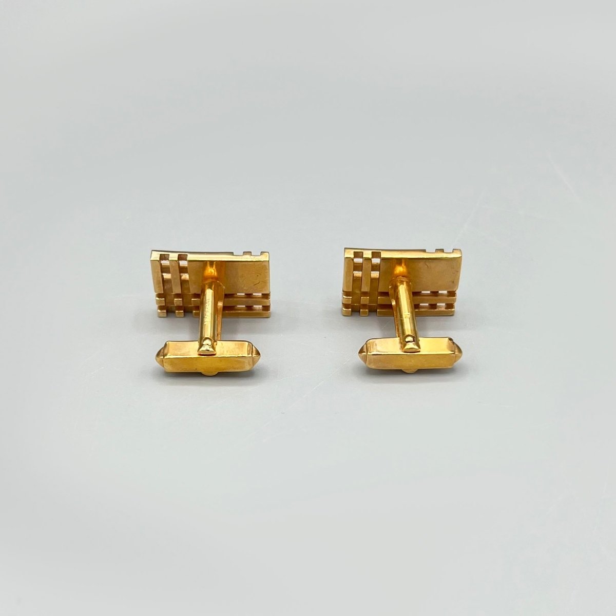 Boutons de manchette dorés Pierre Balmain - Le Beau Gustave