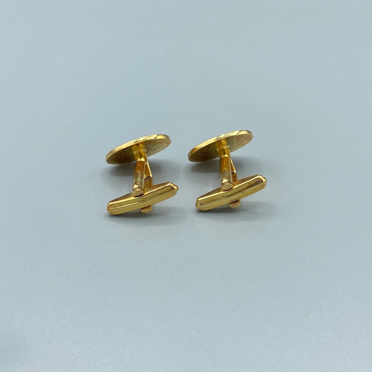 Boutons de manchette émaillés rouges et bleus - Le Beau Gustave