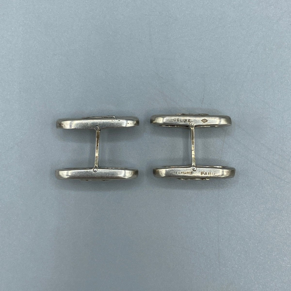 Boutons de manchette vintage Celine argent - Le Beau Gustave