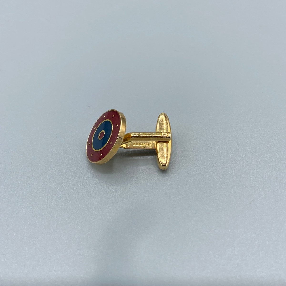Boutons de manchette vintage cocardes dorées - Le Beau Gustave