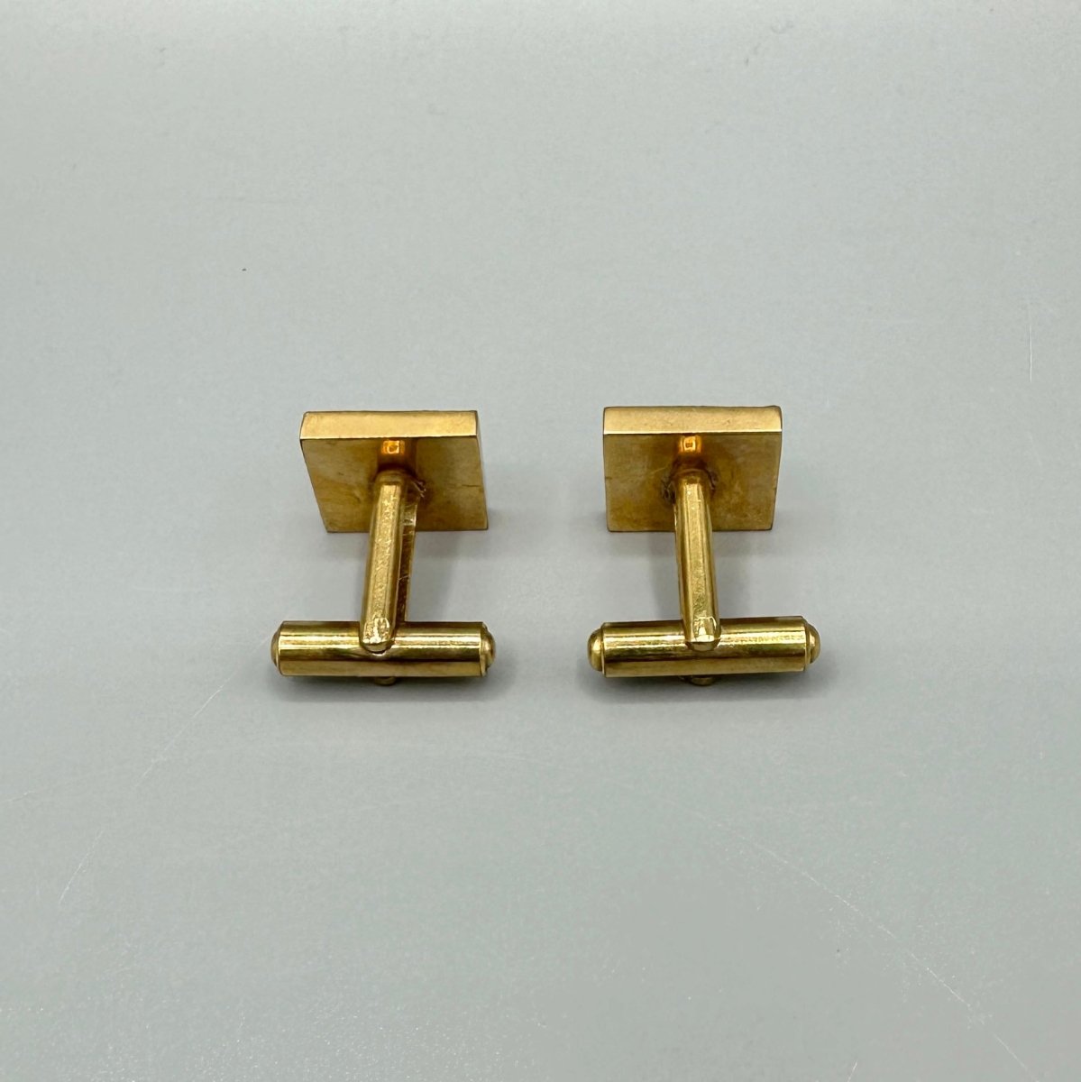 Boutons de manchette vintage dorés - Le Beau Gustave