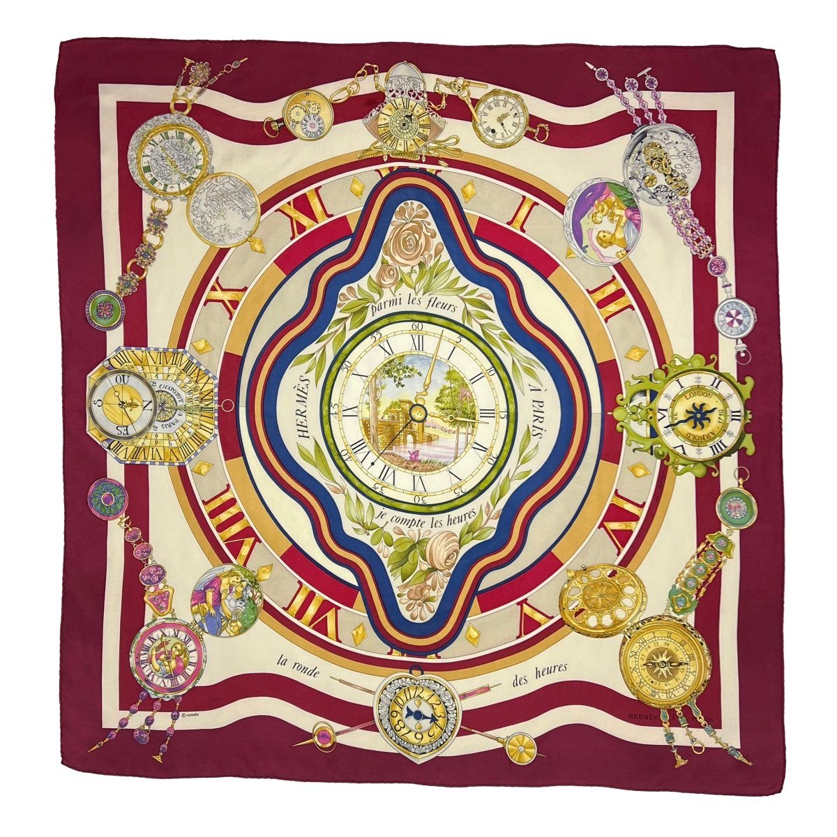 Carré Hermès - La ronde des heures - Le Beau Gustave