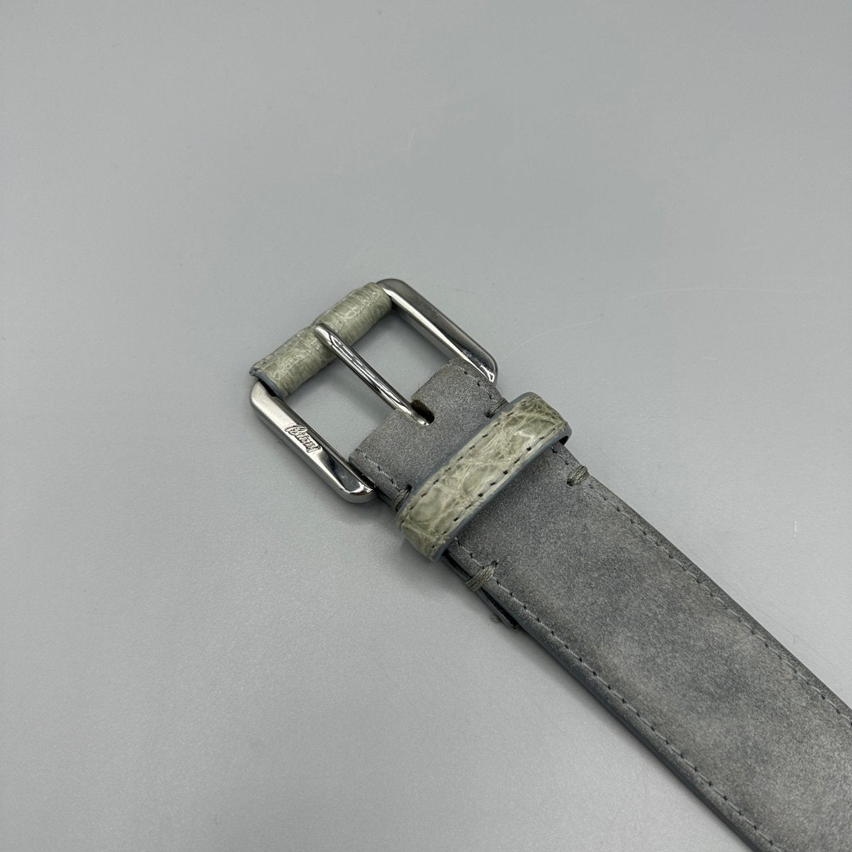 Ceinture gris Brioni - Le Beau Gustave