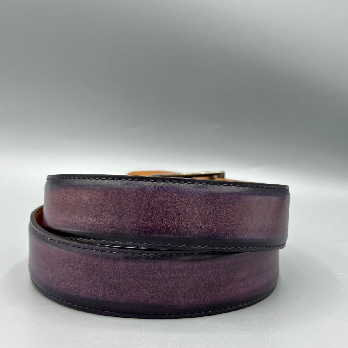 Ceinture violette Berluti - Le Beau Gustave