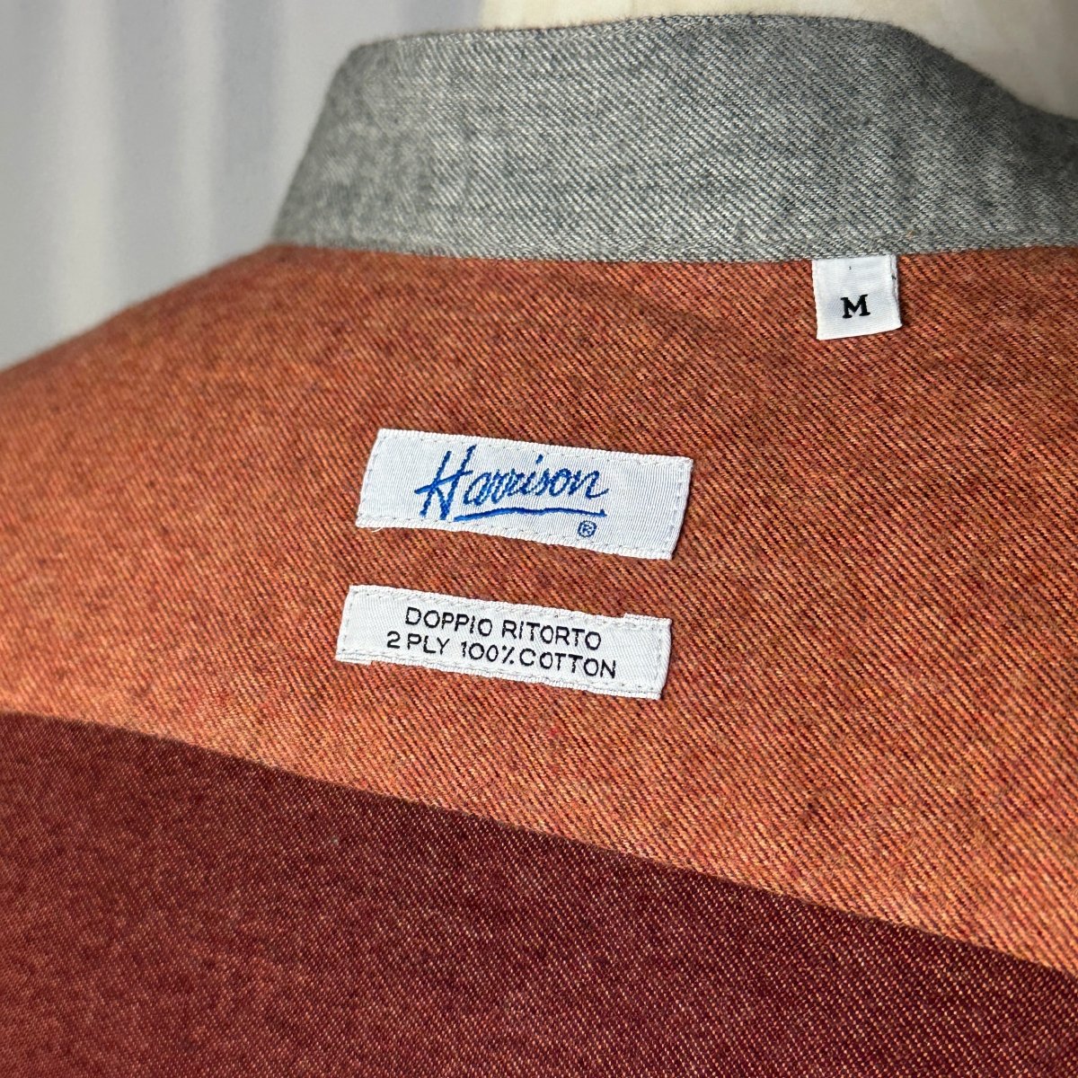 Chemise flanelle orange Harrisson - Le Beau Gustave