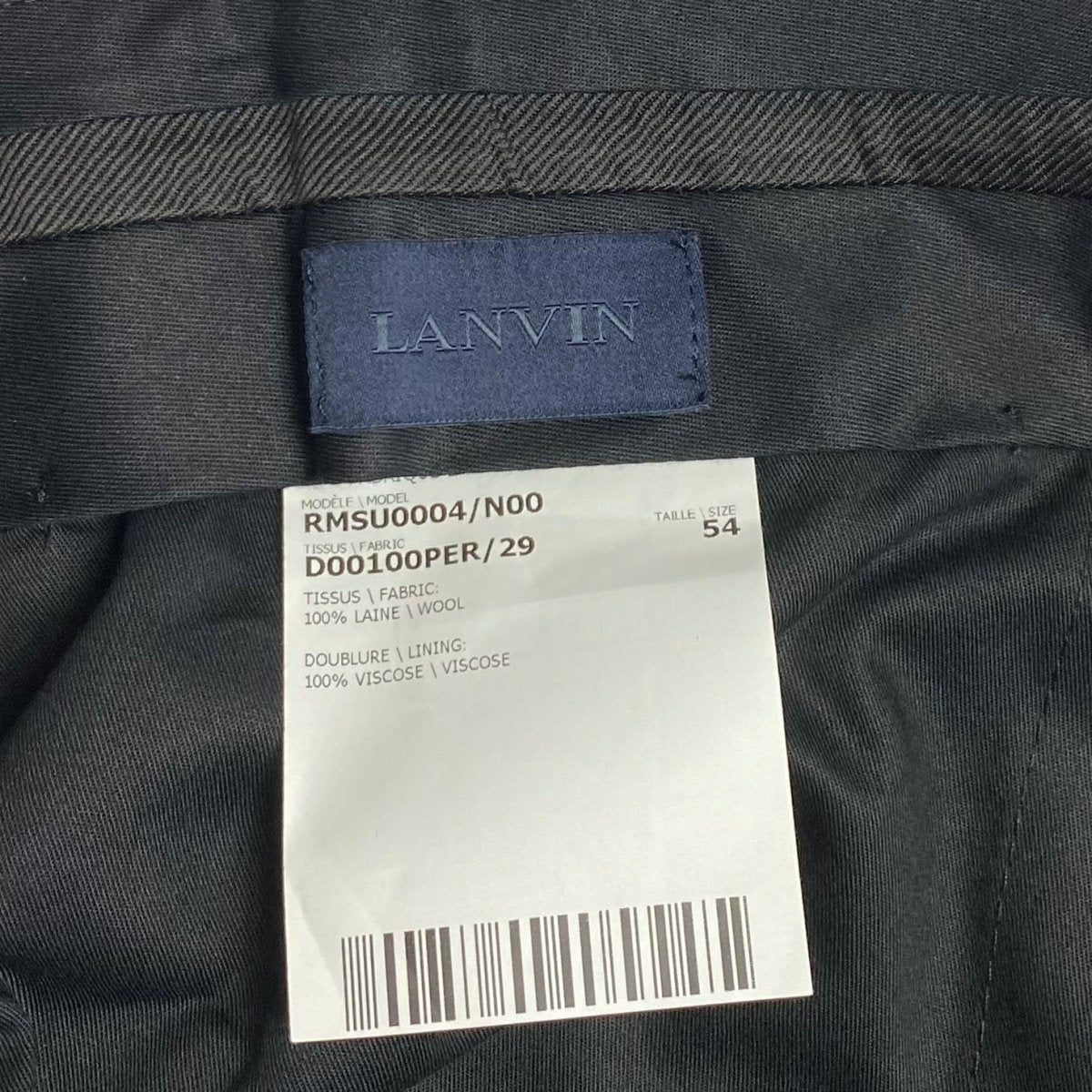 Costume 2 boutons Lanvin - Le Beau Gustave