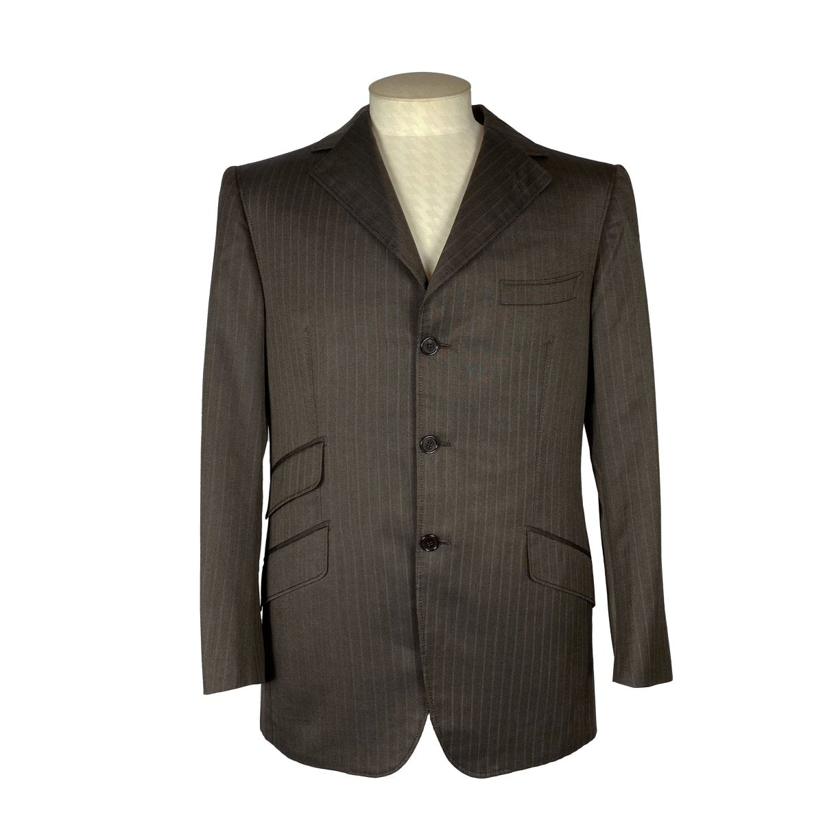 Costume brun à rayures GAETANO ALOISIO - Le Beau Gustave