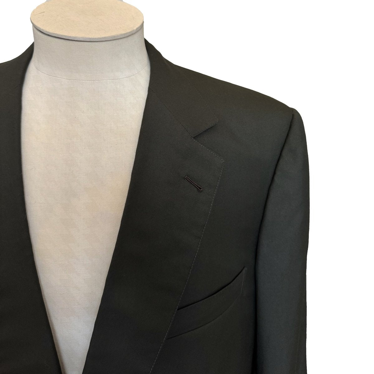 Costume Cifonelli sur mesure vert foncé uni - Le Beau Gustave
