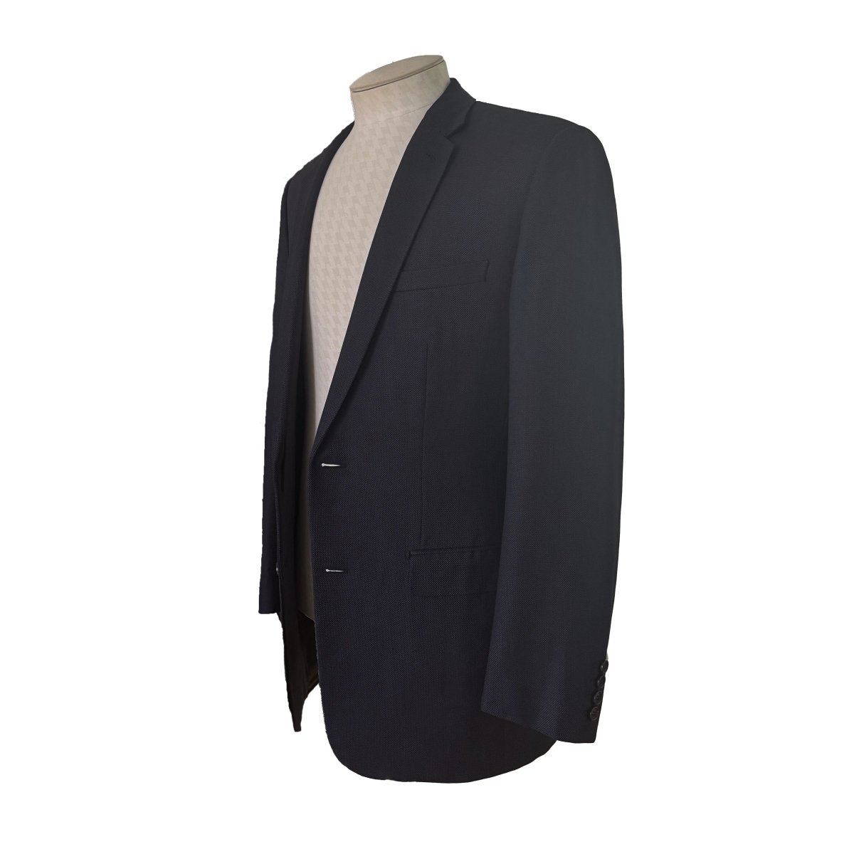 Costume Dior bleu marine à tissu texturé - Le Beau Gustave