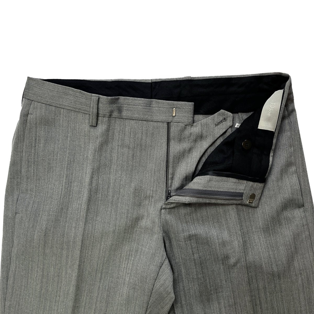 Costume Dior gris clair rayé ton sur ton - Le Beau Gustave