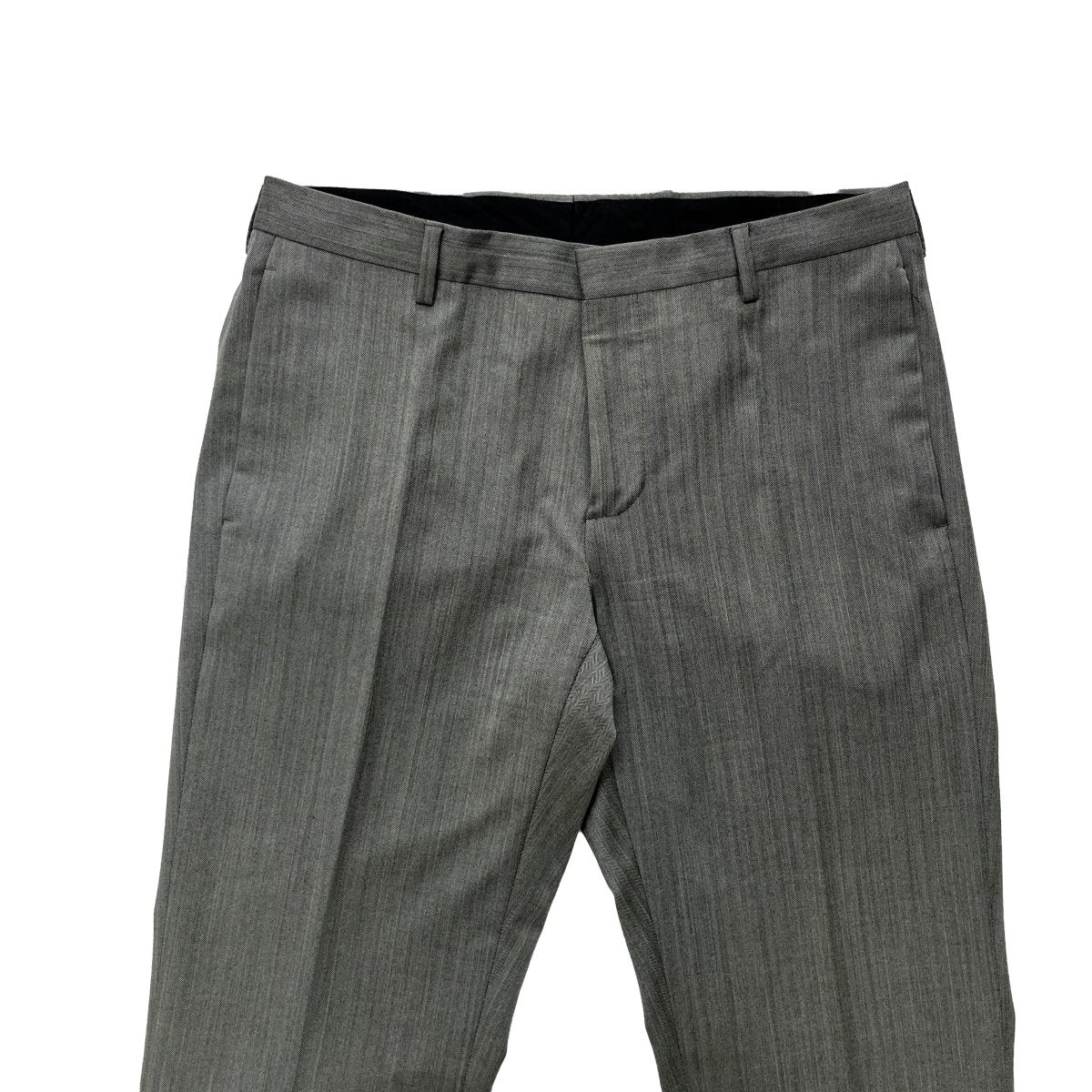 Costume Dior gris clair rayé ton sur ton - Le Beau Gustave