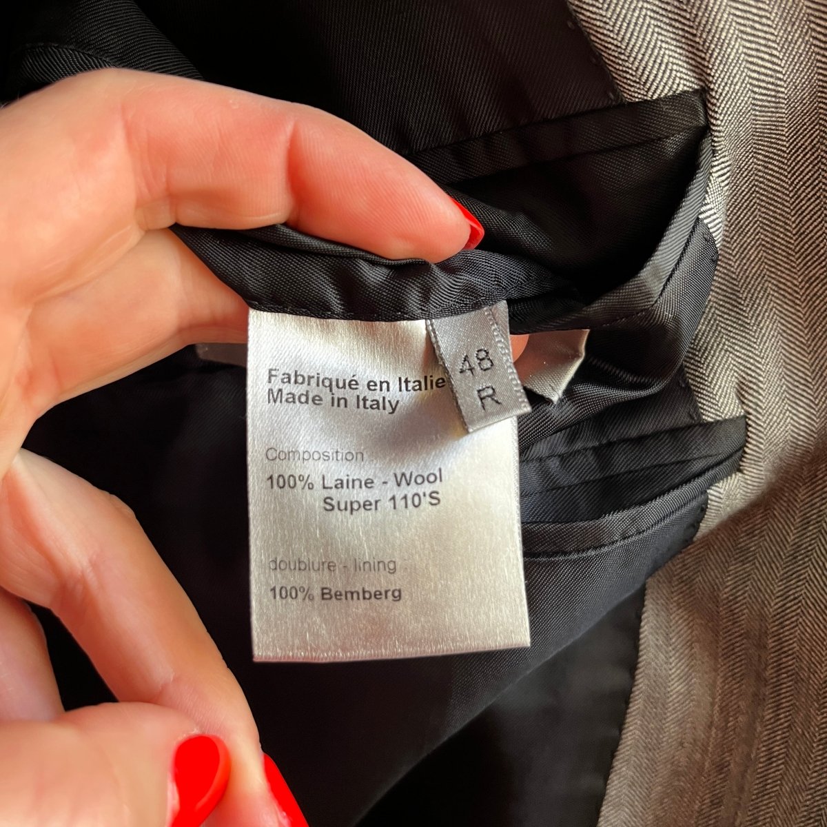 Costume Dior gris clair rayé ton sur ton - Le Beau Gustave