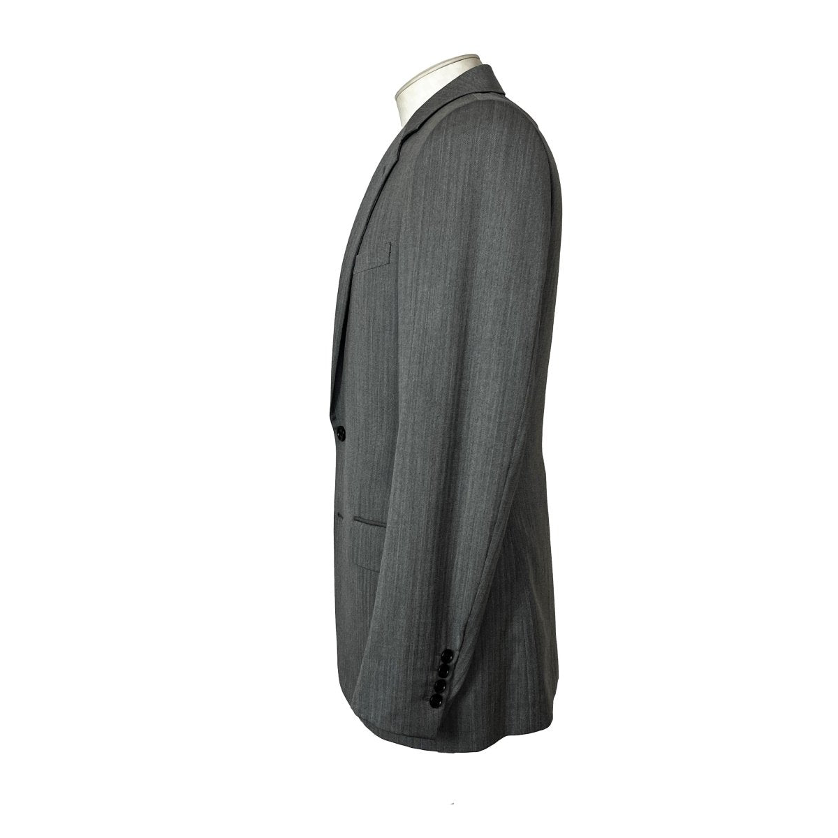 Costume Dior gris clair rayé ton sur ton - Le Beau Gustave
