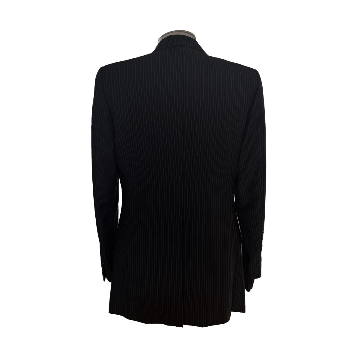 Costume Dior noir rayure banquier - Le Beau Gustave