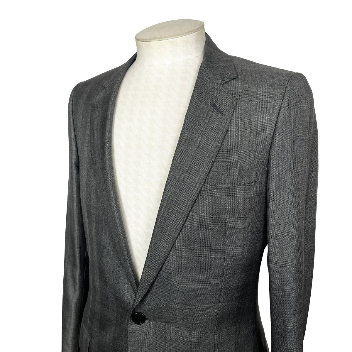 Costume gris prince de galles Dior - Le Beau Gustave