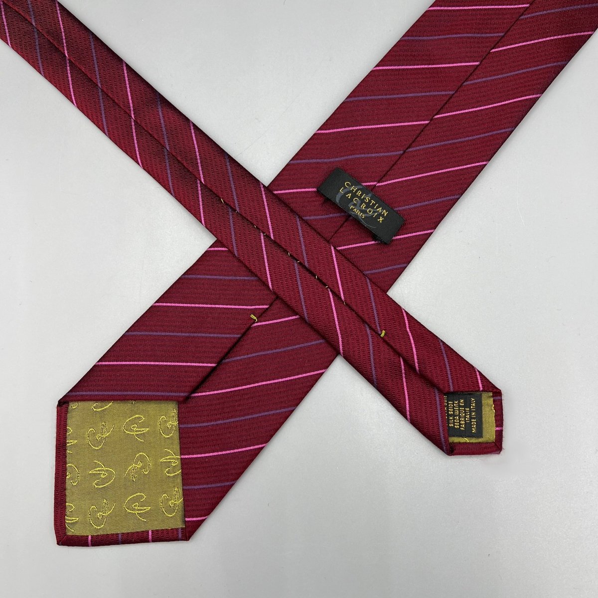 Cravate bordeaux Christian Lacroix - Le Beau Gustave