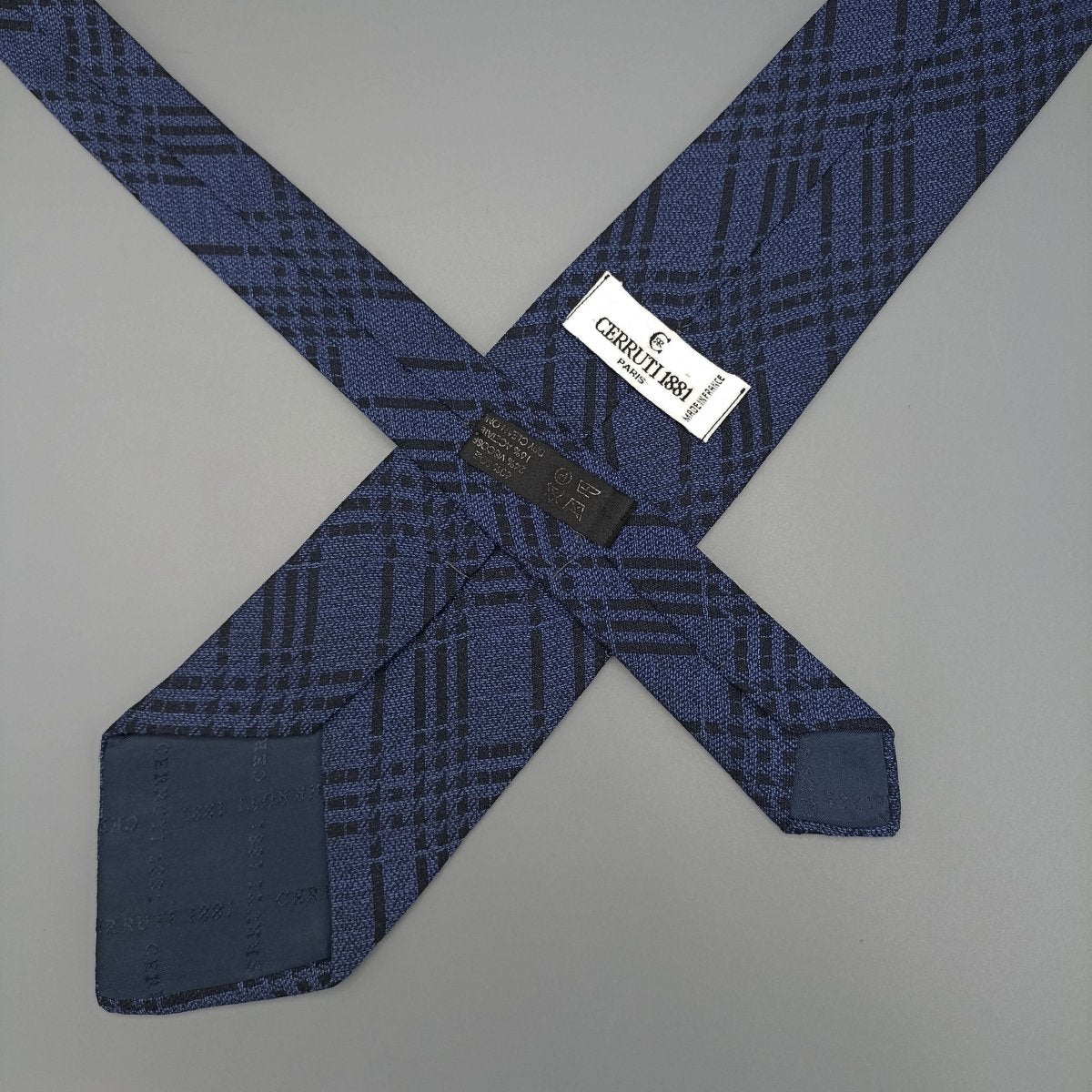 Cravate Cerruti Noire et Bleue - Le Beau Gustave