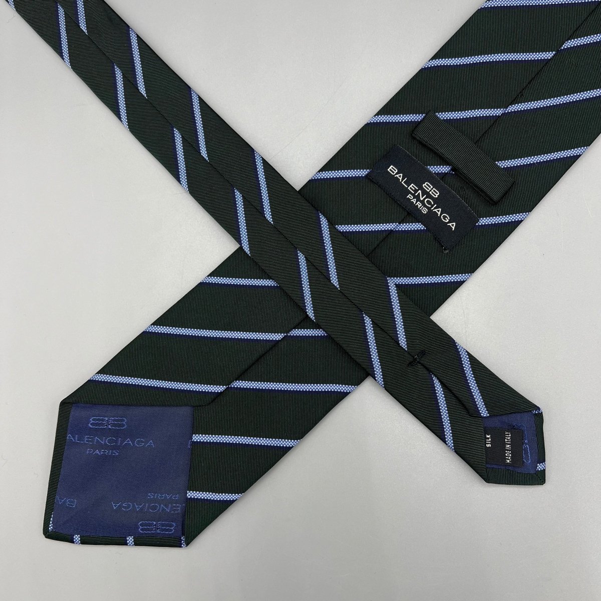 Cravate club verte Balenciaga - Le Beau Gustave