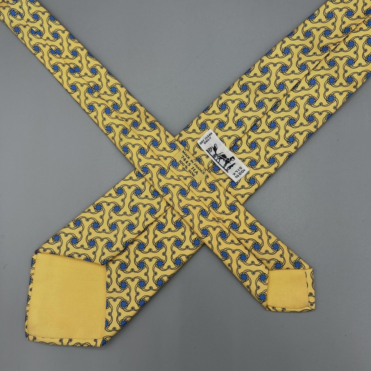 Cravate Hermès Jaune - Le Beau Gustave