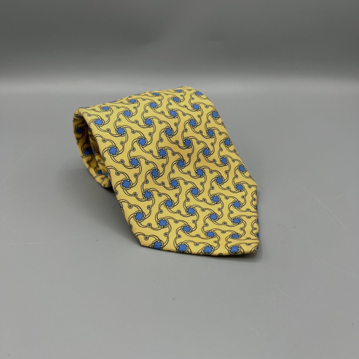 Cravate Hermès Jaune - Le Beau Gustave
