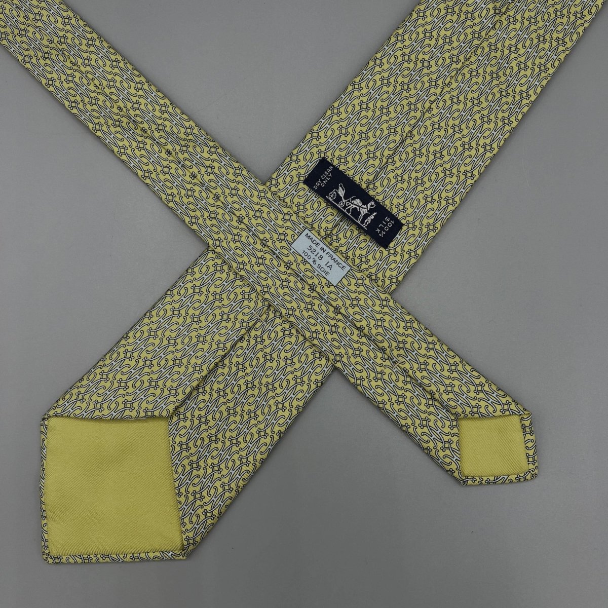 Cravate Hermès motifs H - Le Beau Gustave