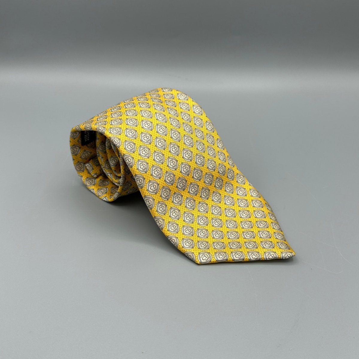 Cravate jaune Dior - Le Beau Gustave