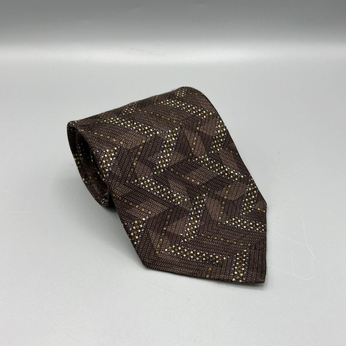 Cravate marron Ermenegildo Zegna - Le Beau Gustave