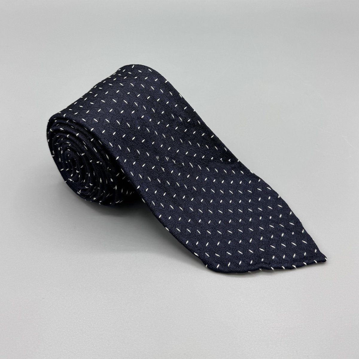 Cravate Purple Label Ralph Lauren Vintage Collection bleu marine à losanges - Le Beau Gustave