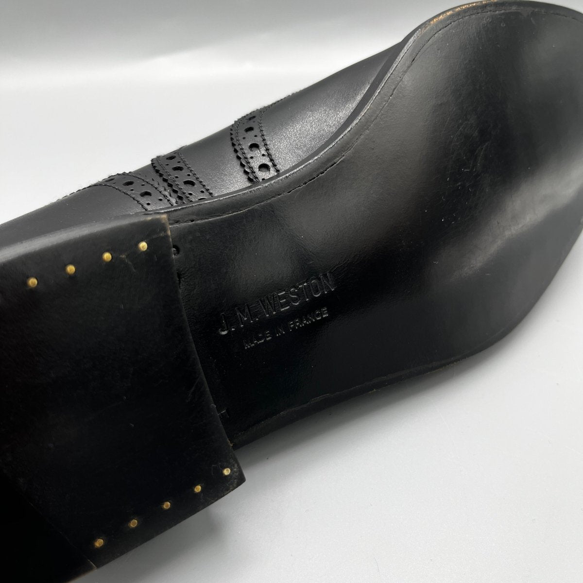 Derbies J.M. Weston noires à bout fleuri - Le Beau Gustave