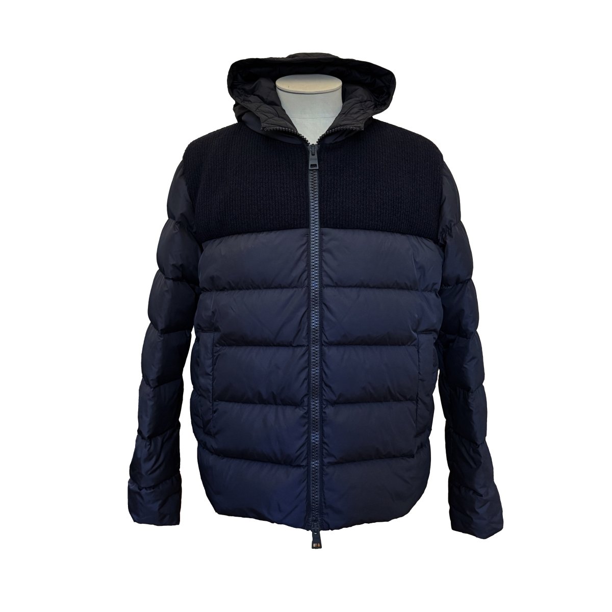 Doudoune Herno Polar-Tech bleu marine avec laine - Le Beau Gustave