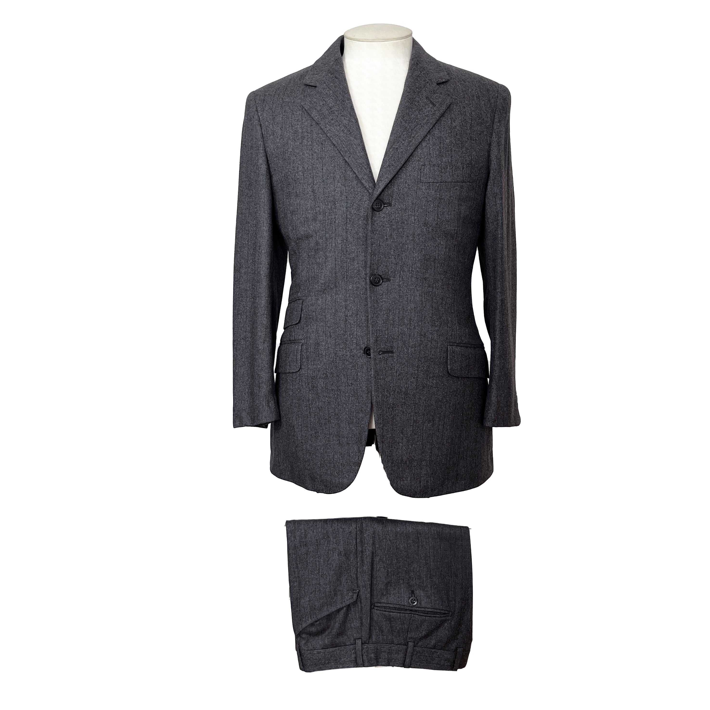 Costume gris à rayures Hermès