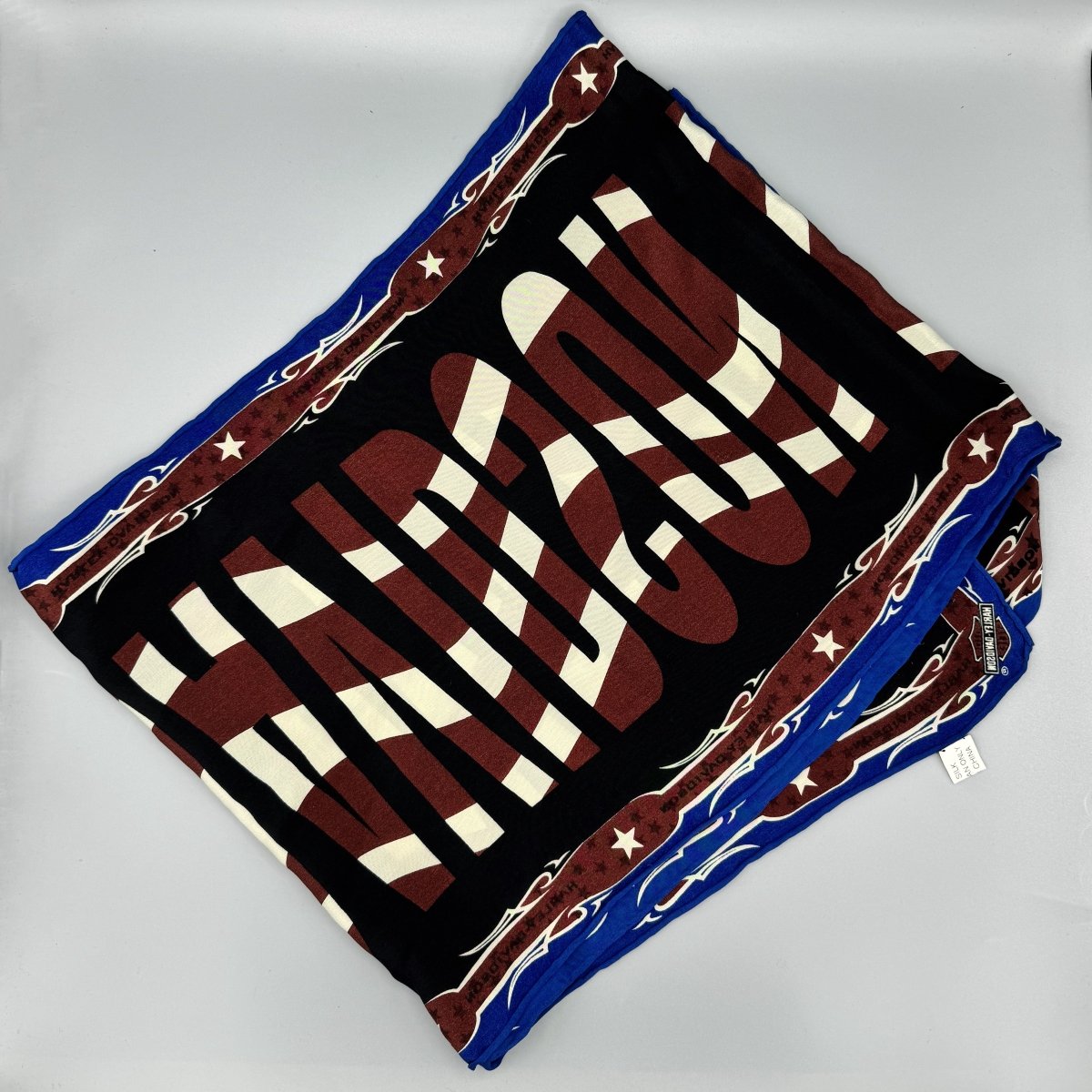 Foulard Harley-Davidson imprimé type drapeau américain - Le Beau Gustave