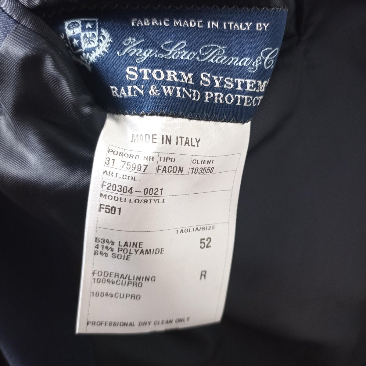Imperméable Hartwood tissu Loro Piana - Le Beau Gustave