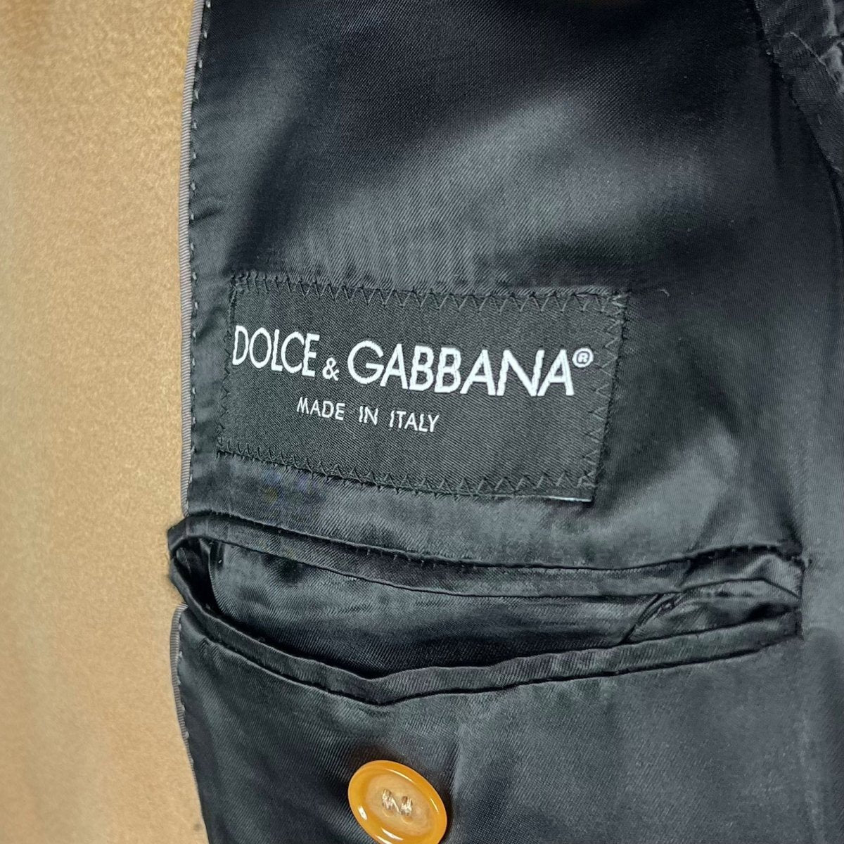 Manteau cachemire camel Dolce&Gabbana - Le Beau Gustave