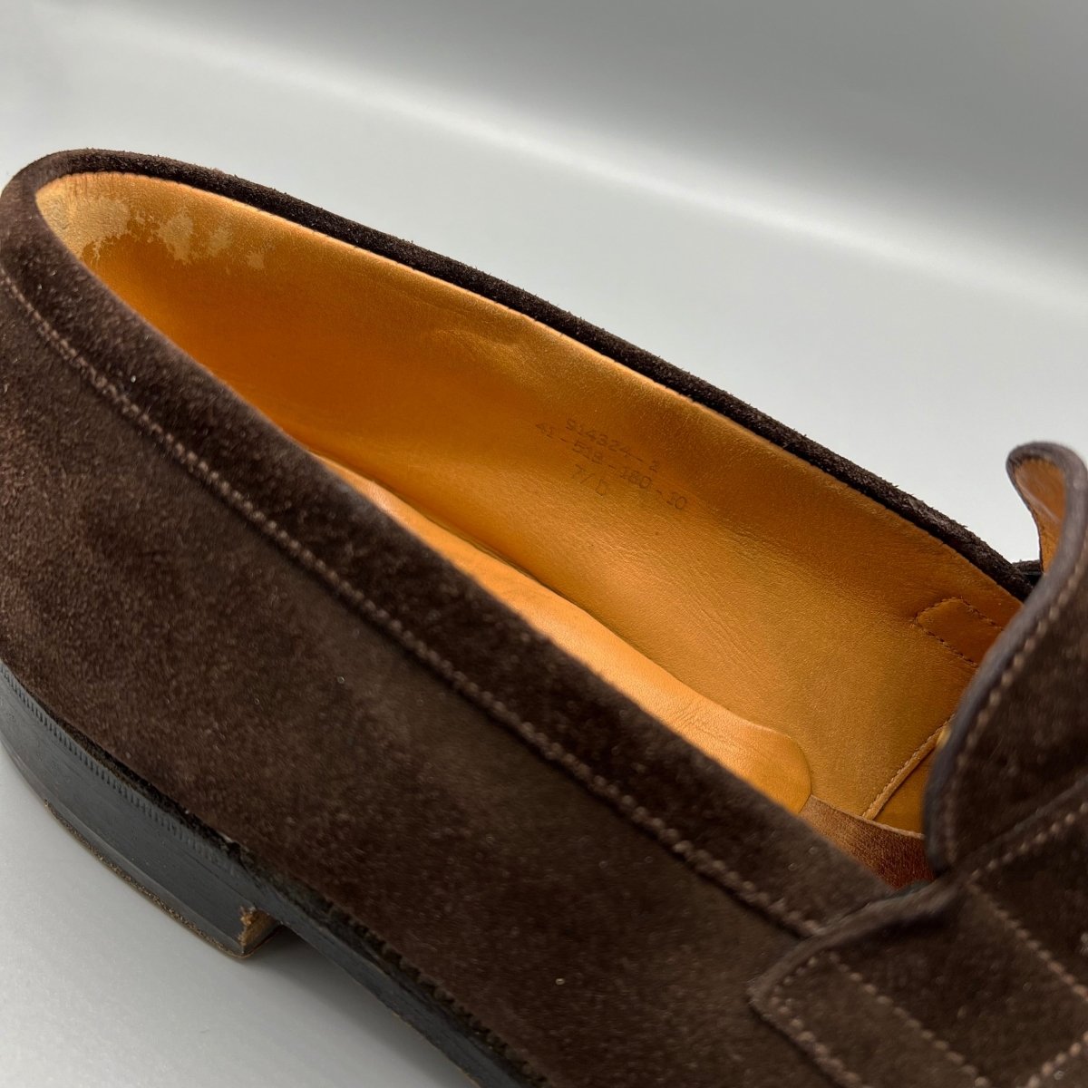 Mocassins en daim marron J.M Weston - Le Beau Gustave