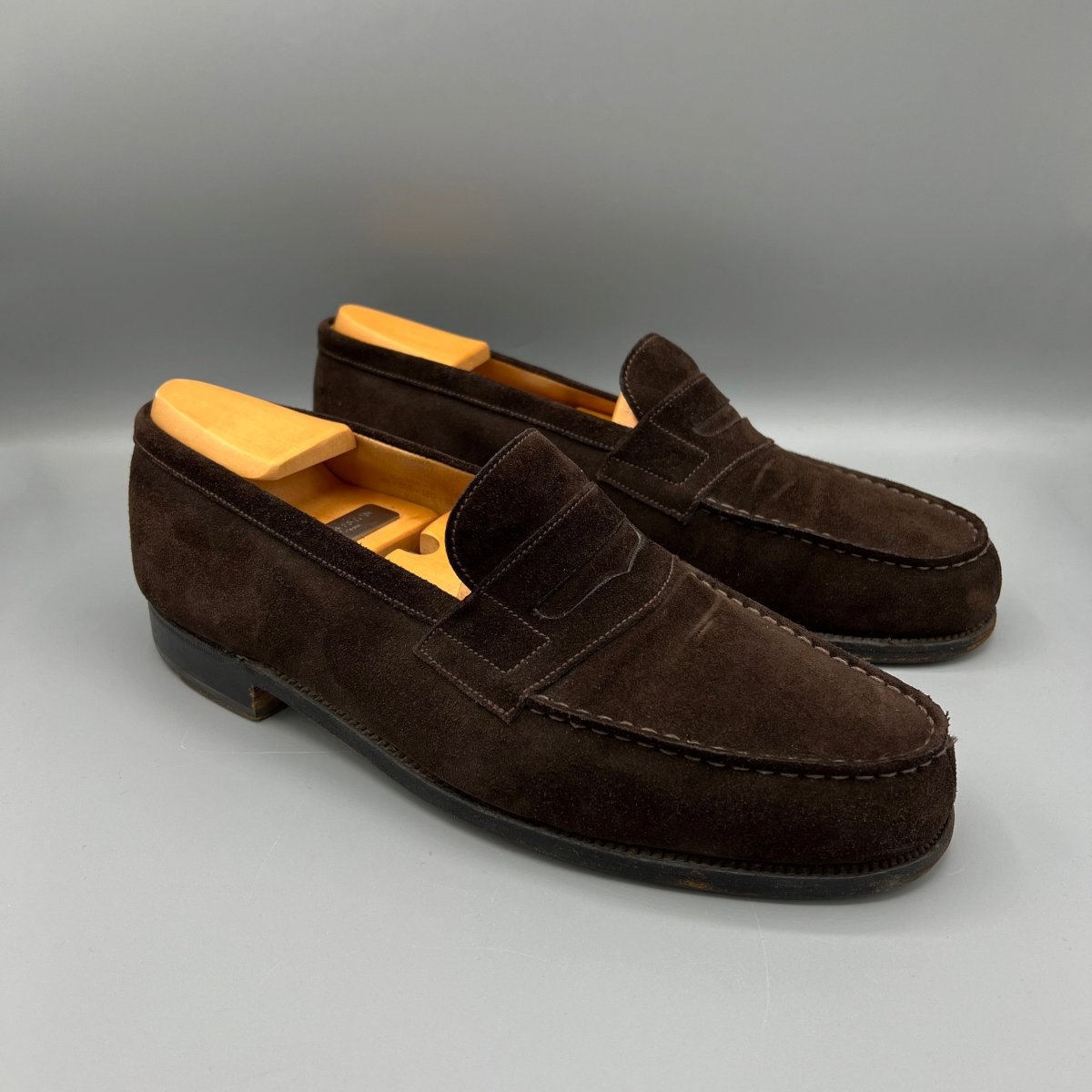 Mocassins en daim marron J.M Weston - Le Beau Gustave