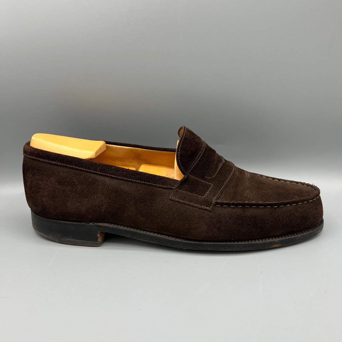 Mocassins en daim marron J.M Weston - Le Beau Gustave