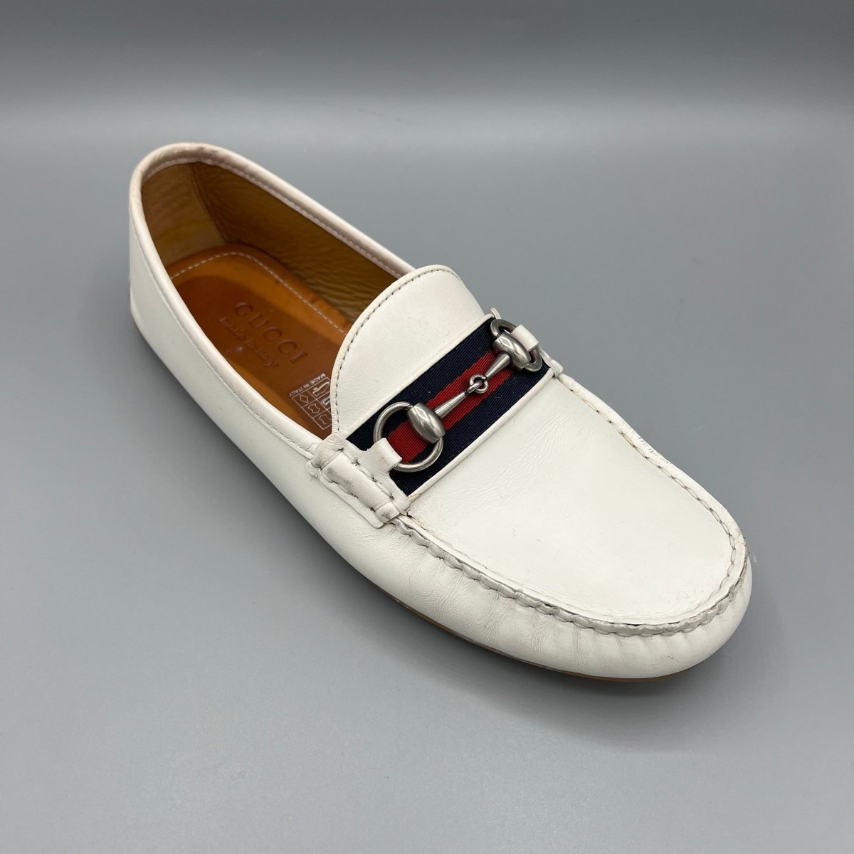 Mocassins Gucci blanc - Le Beau Gustave