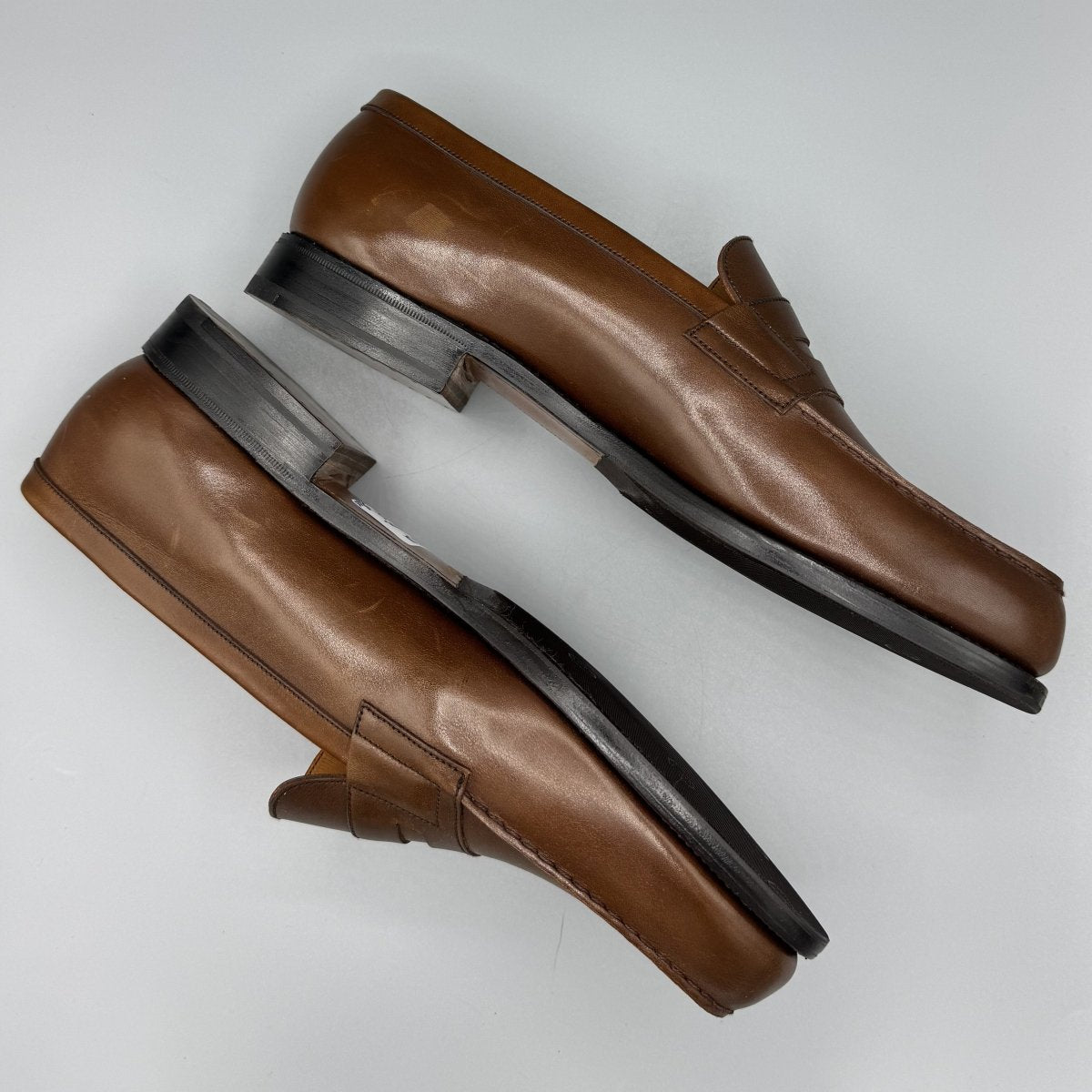 Mocassins J.M. Weston 180 marron - Le Beau Gustave
