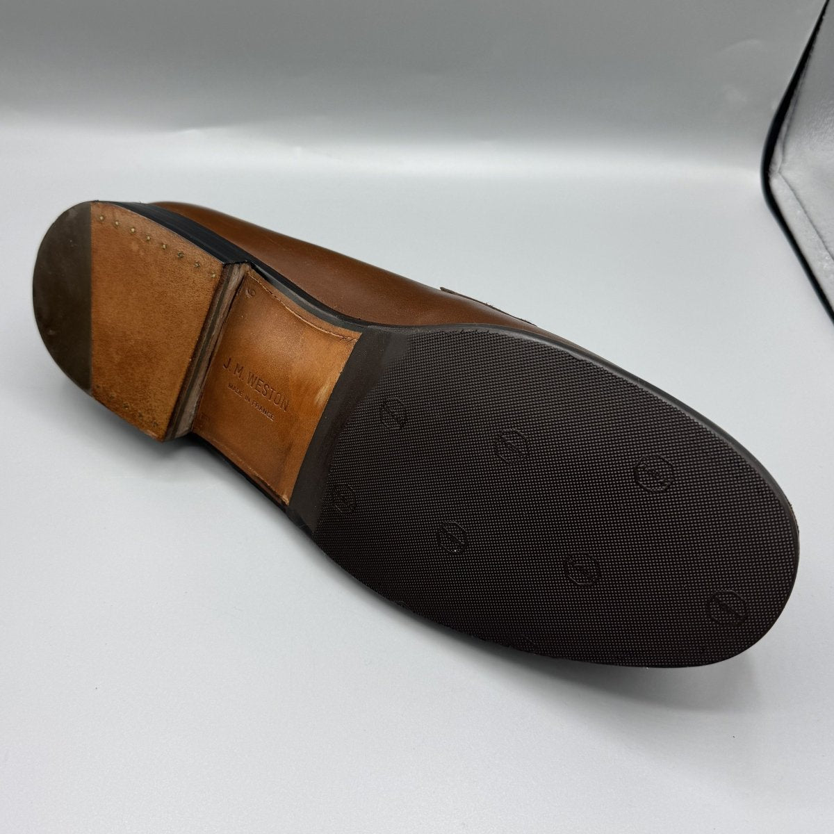 Mocassins J.M. Weston 180 marron - Le Beau Gustave