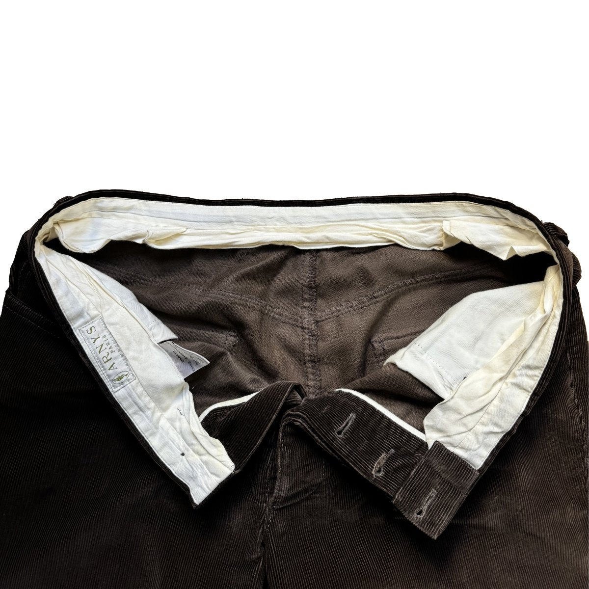 Pantalon Arnys en velours côtelé marron foncé - Le Beau Gustave