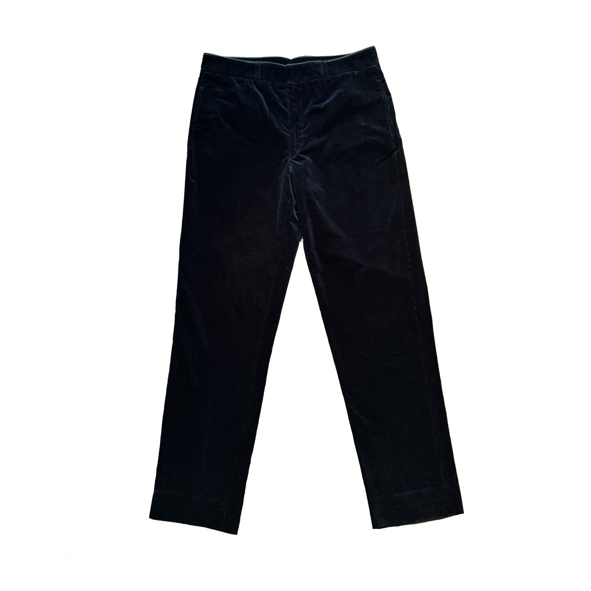 Pantalon neuf Hermès en velours côtelé noir - Le Beau Gustave
