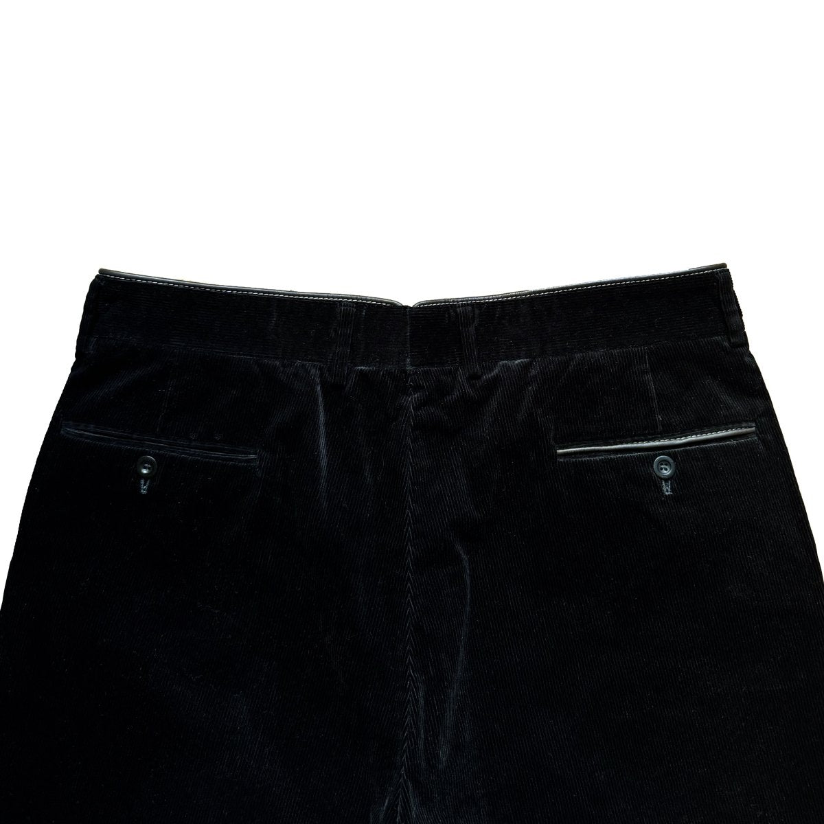 Pantalon neuf Hermès en velours côtelé noir - Le Beau Gustave