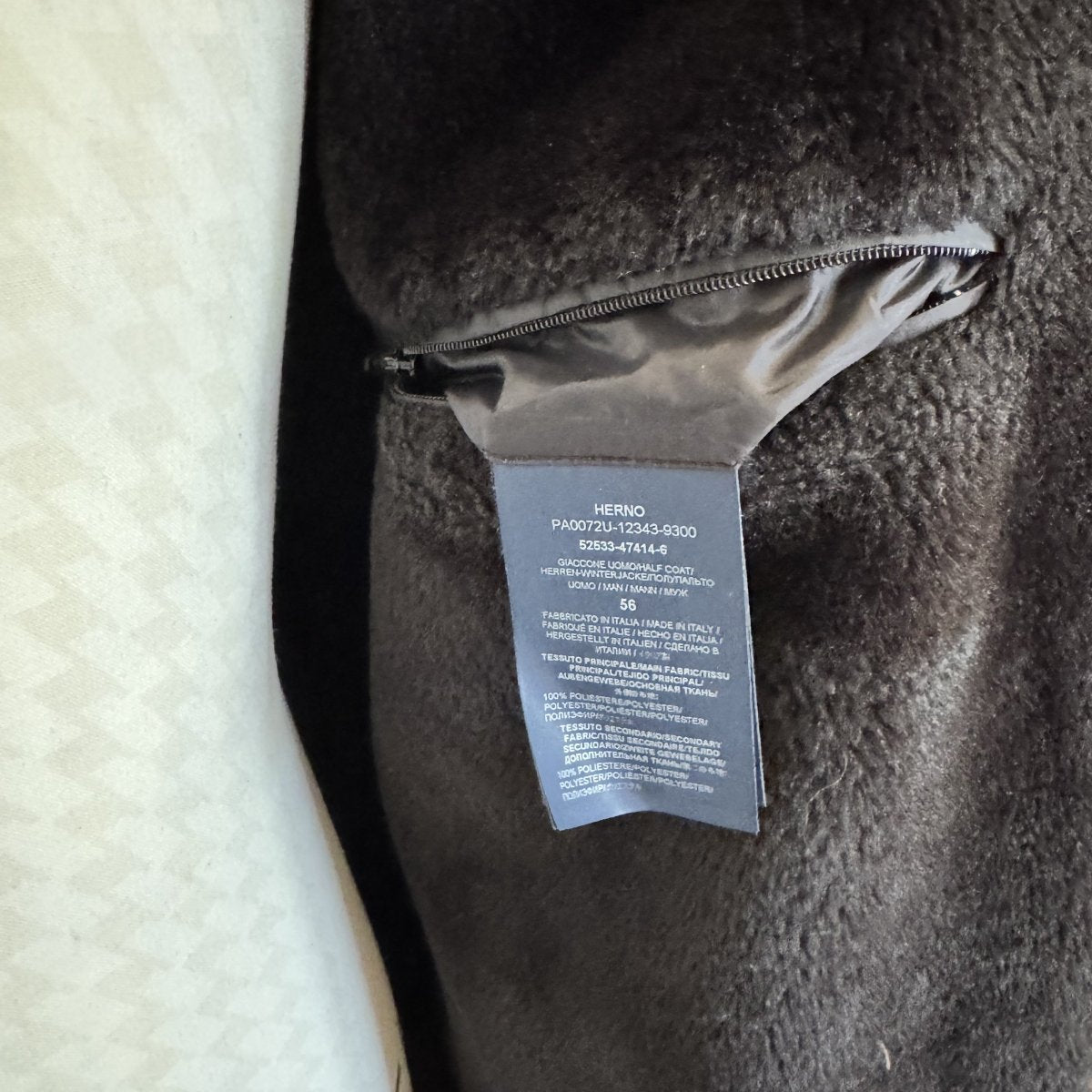 Parka Herno noire doublée façon fourrure - Le Beau Gustave