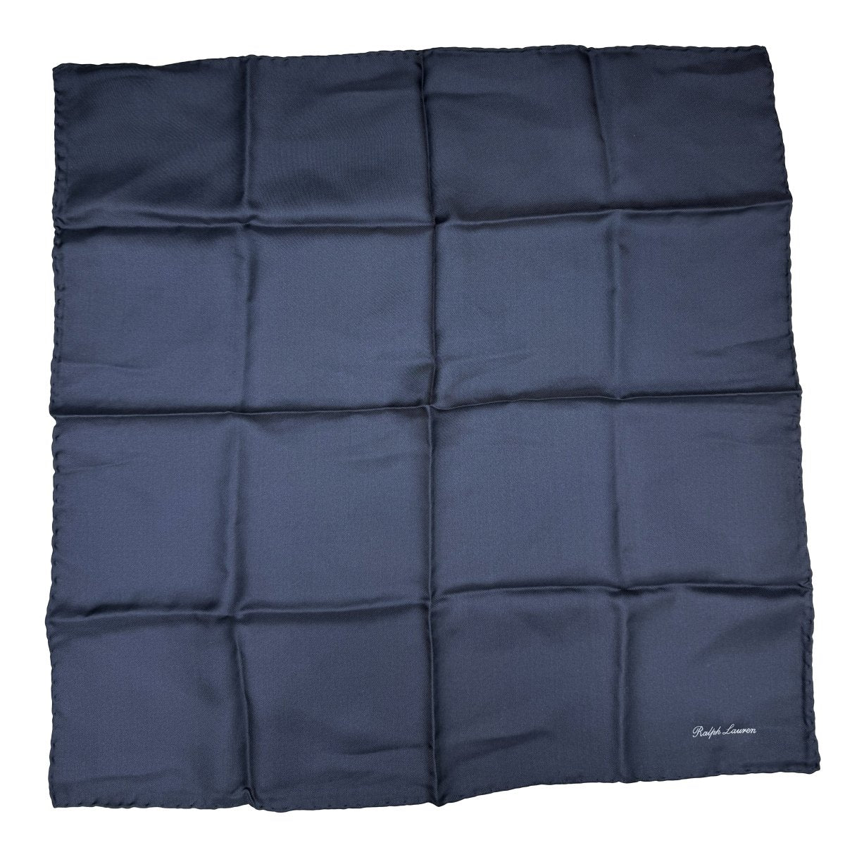Pochette en soie Purple Label Ralph Lauren bleu ardoise - Le Beau Gustave