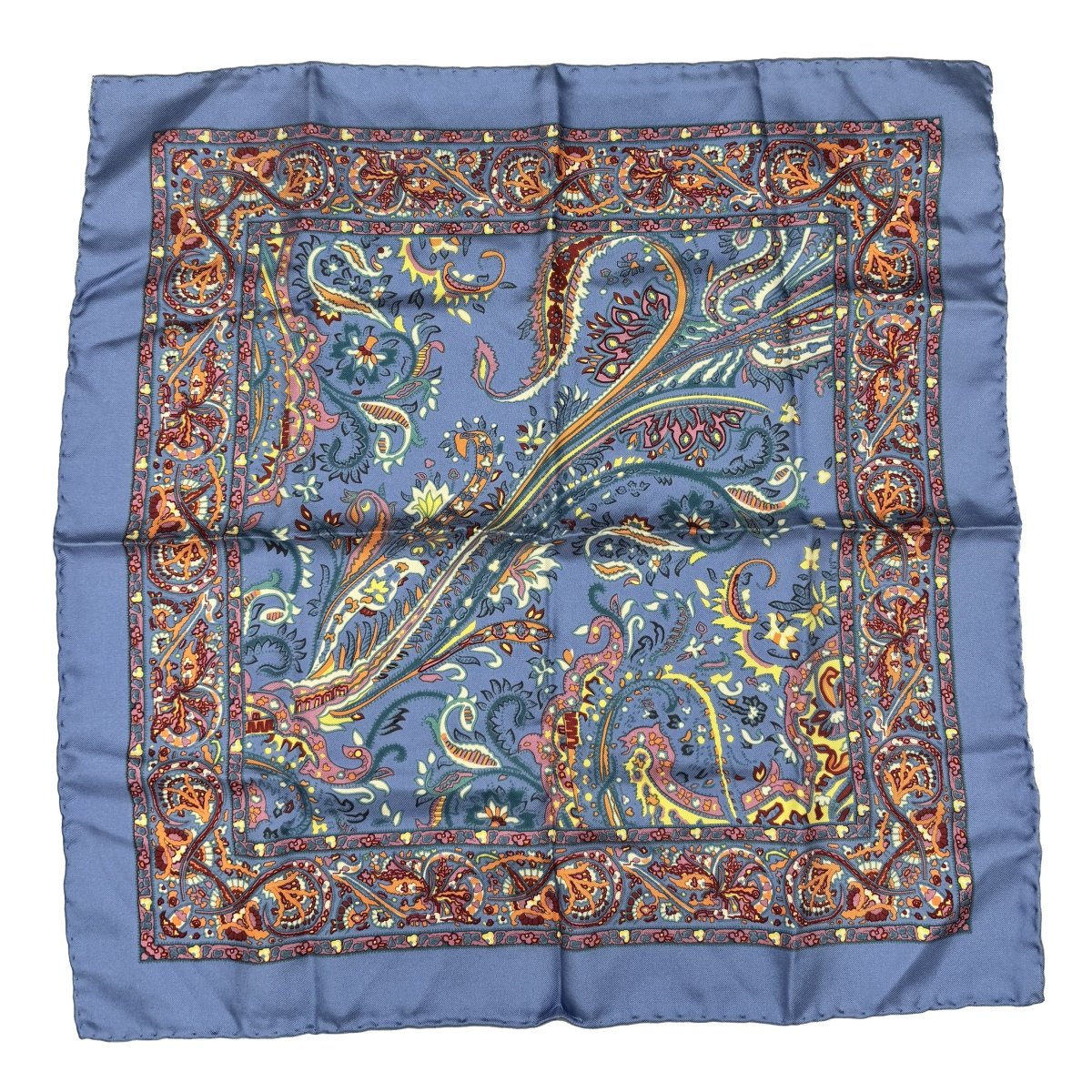 Pochette en soie Purple Label Ralph Lauren motif cachemire - Le Beau Gustave
