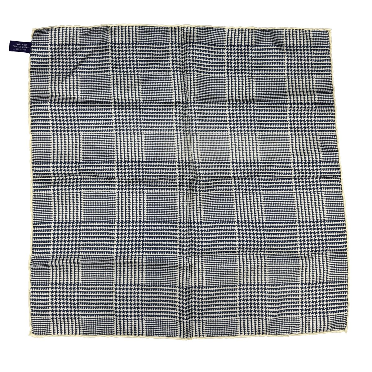 Pochette en soie Purple Label Ralph Lauren motif Prince-de-Galles - Le Beau Gustave