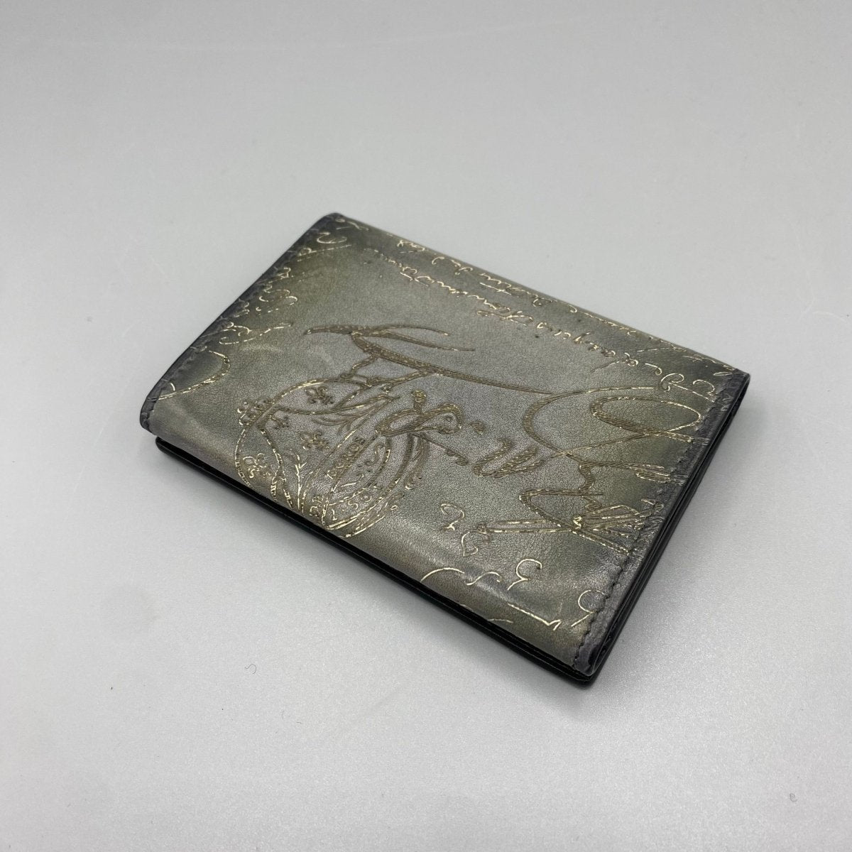 Porte - cartes Imbuia gris Berluti - Le Beau Gustave