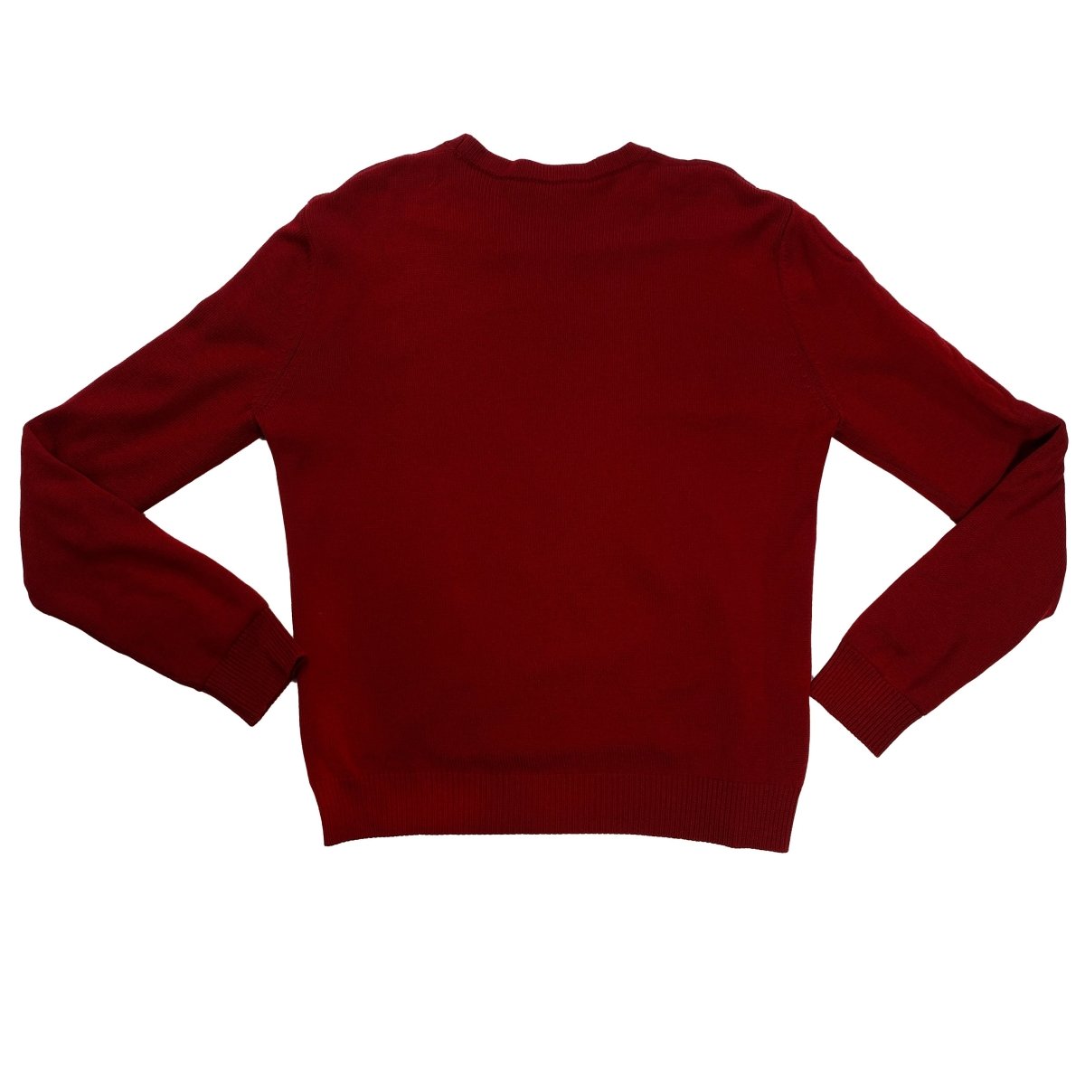 Pull Hermès rouge motifs torsadés - Le Beau Gustave