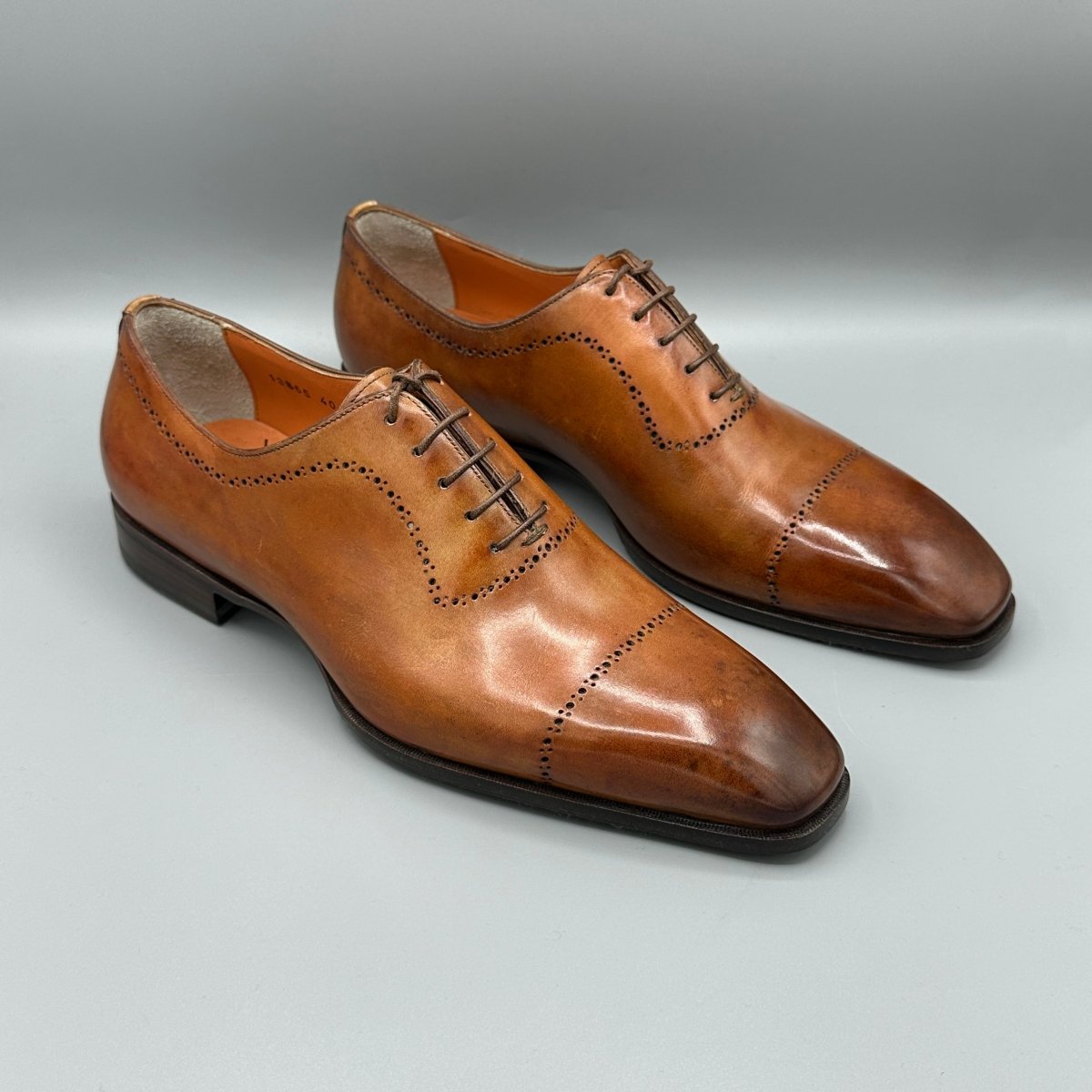 Richelieu marron Santoni - Le Beau Gustave